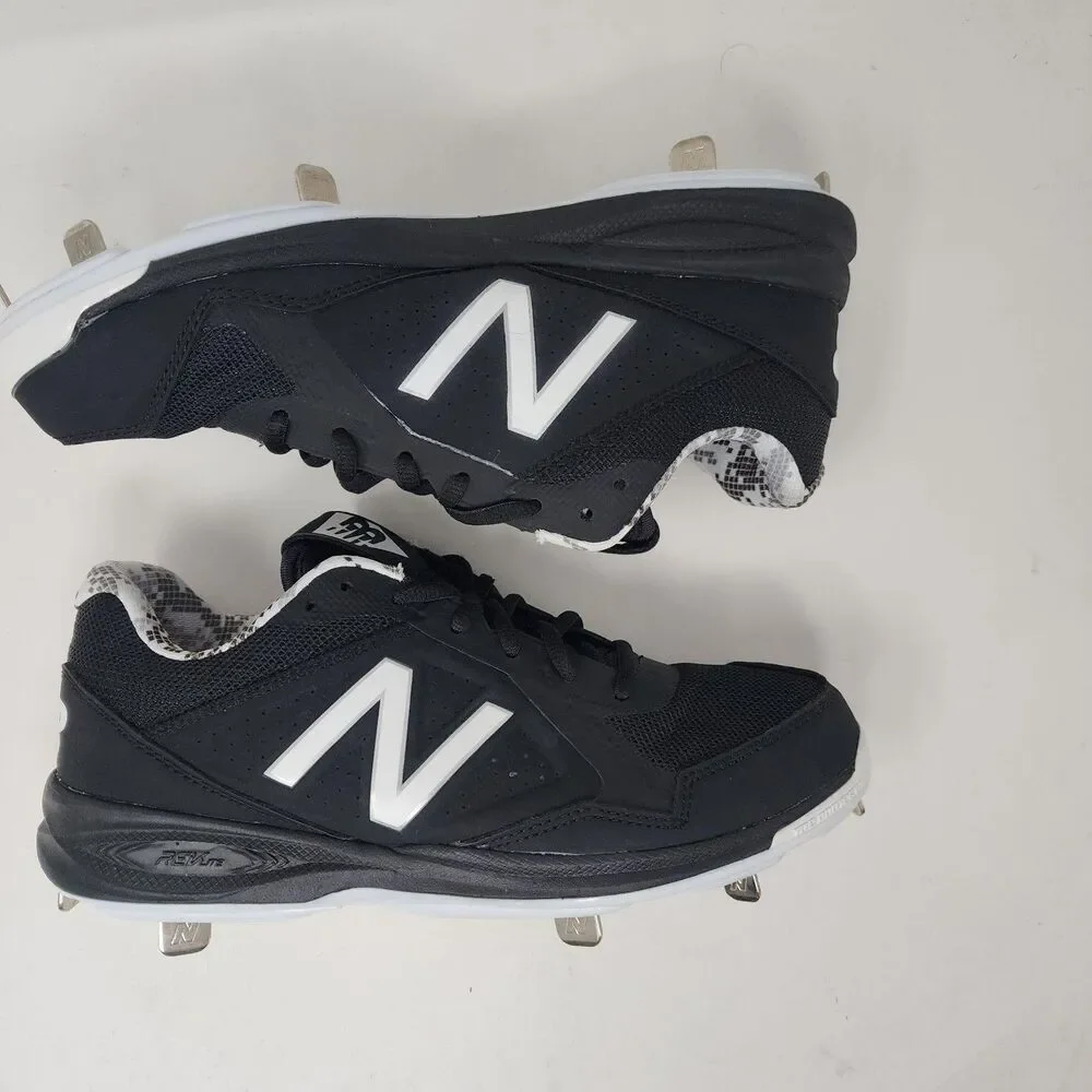 New Balance Shoes Mens Size 7 Black Low Top Metal Baseball Cleats TUPELOK1